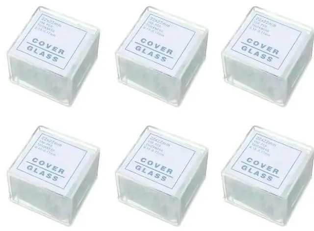 Main image of 600Pcs Transparent Slides Coverslips Coverslides 22X22mm For Microscope