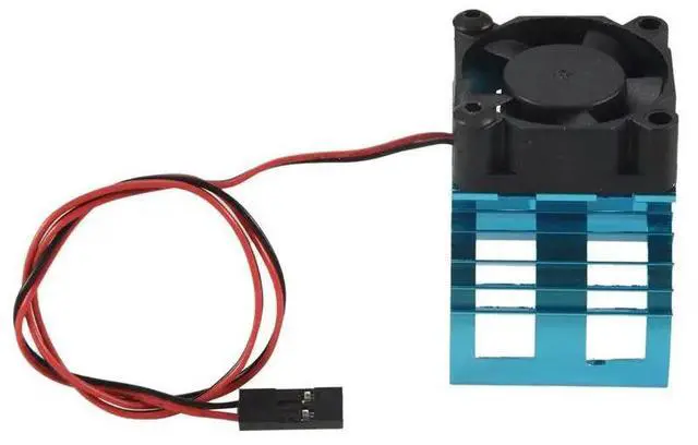 Alt view image 3 of 3 - Motor Heatsink Cover+Cooling Fan For Wltoys A959-B 144001 124019 HSP 1/8 1/10 RC Car 540 550 3650 Size Motor Heat Sink