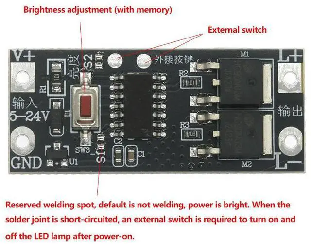 Alt view image 4 of 6 - LED fade on fade off slow start low voltage light with driver module led controller dimming slow start