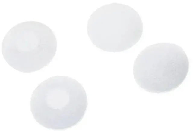 Main image of 200 Pcs White Soft Sponge Earphone Headphone Ear Pad Cover Replacement