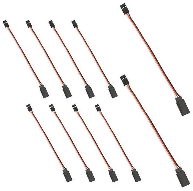Alt view image 3 of 3 - 10Pcs 150Mm Servo Extension Lead Wire JR Cable 3Pin Male To Female For RC Car