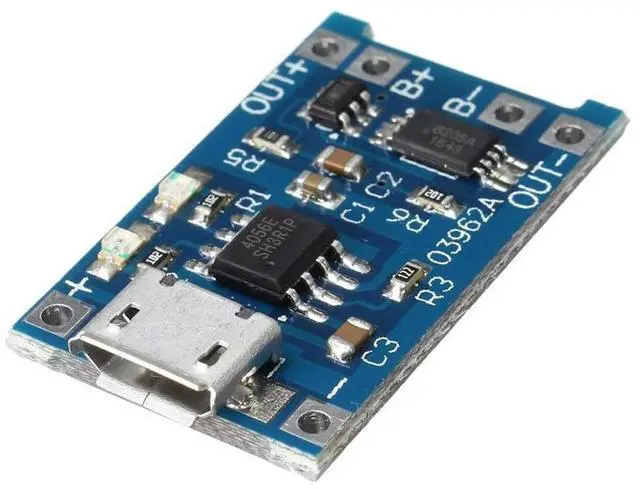 Main image of 10Pcs 5V 1A Lithium Charging Board TP4056 Lithium Charging Board Micro-USB Charge Module Protect