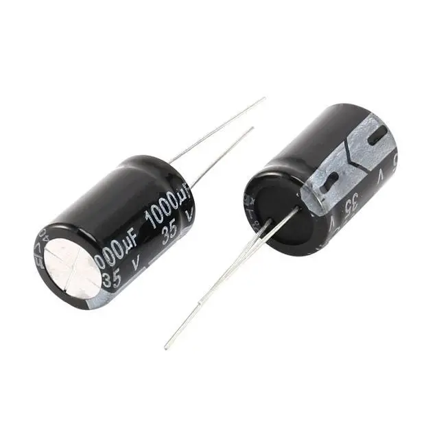 Alt view image 3 of 3 - 20 Pcs 1000UF 35V Radial Aluminum Electrolytic Capacitors 13Mm X 21 Mm