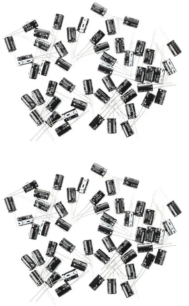 Main image of 100Pcs 35V Electrolytic Capacitor 470UF 10 X 17Mm