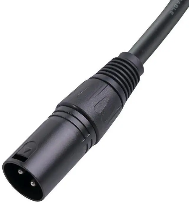 Main image of 2Pcs 3 Pin XLR Right Angle Male To Female Plug Microphone Audio Cable 90 Degree XLR Female To Straight XLR Male Cable