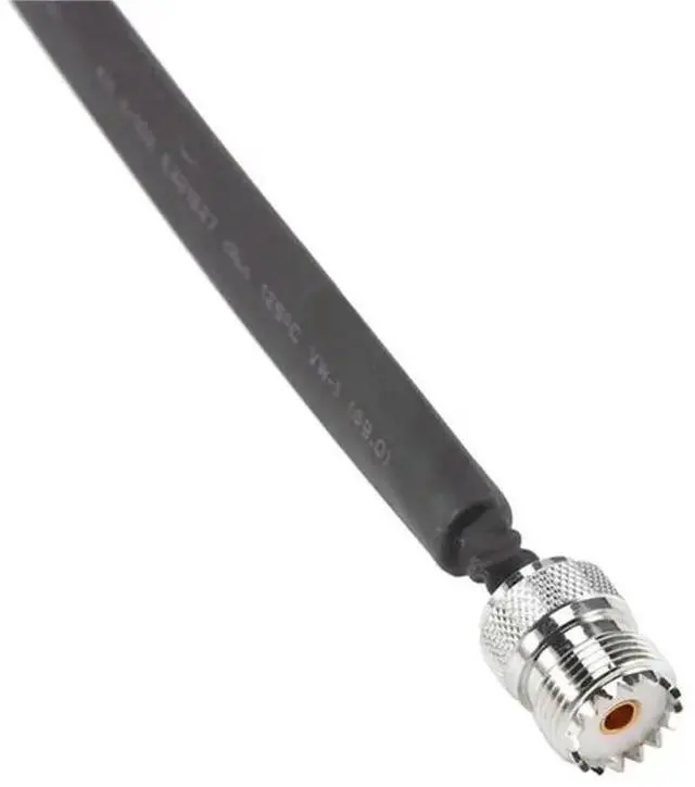 Alt view image 2 of 3 - 3X Door/Window Pass Through Flat RF Coaxial Cable SO239 UHF Female To UHF Female 50 Ohm RF Coax Pigtail Extension Cord