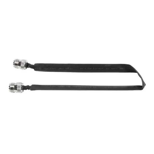 Alt view image 3 of 3 - 3X Window Pass Through Flat RF Coaxial Cable SO239 UHF Female To UHF Female 50 Ohm RF Coax Pigtail Extension Cord 20Cm