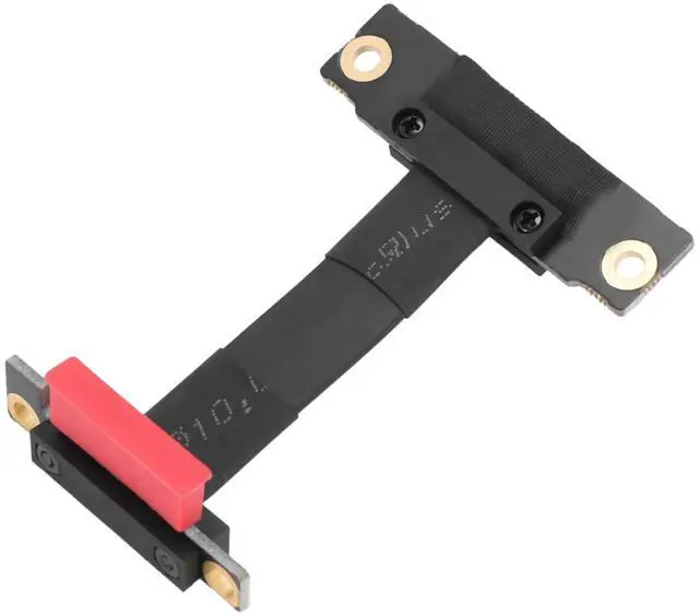 Alt view image 2 of 3 - 2X PCIE X1 Riser Cable Dual 90 Degree Right Angle Pcie 3.0 X1 To X1 Extension Cable 8Gbps PCI Express 1X Riser Card 5Cm