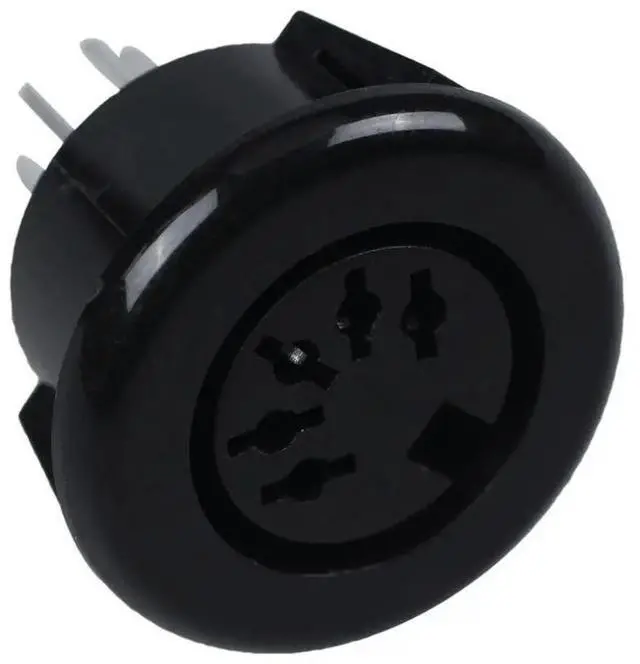 Alt view image 2 of 3 - 20X Female 5 Pin DIN Plug Panel Mounted Keyboard Cable Connector Adapter