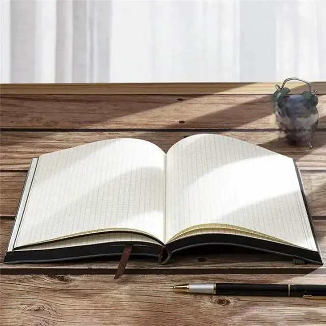 Alt view image 2 of 3 - A5 Thick Diary Notebook 320 Pages Leather Notebook Student Stationery Office Supplies For Writing And Recording