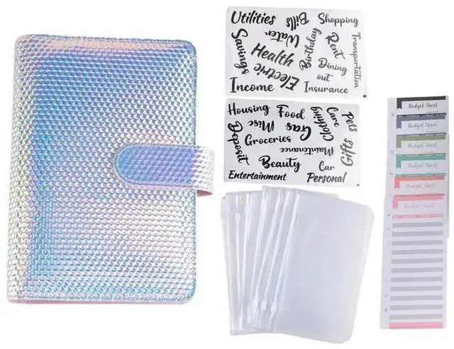 Main image of A6 Money Budget Ring Binder,Cash Stuffing Budget Wallet Planner Binder With Cash Envelope, Money Folder Wallet Organiser