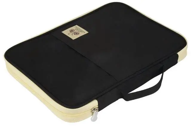Alt view image 3 of 3 - A4 Document Bag Waterproof Oxford Cloth Multifunctional Business Organizer Bag File Folder Stationery Organizer Zipper