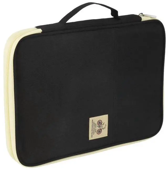 Alt view image 2 of 3 - A4 Document Bag Waterproof Oxford Cloth Multifunctional Business Organizer Bag File Folder Stationery Organizer Zipper