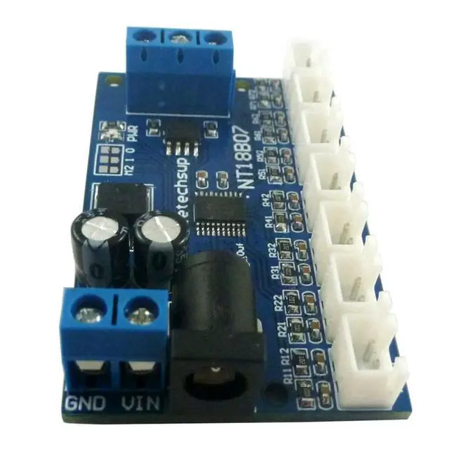 Alt view image 3 of 3 - 2X 7 Channel RS485 NTC Temperature Sensor Measurement MODBUS RTU Paperless Recorder PLC NT18B07