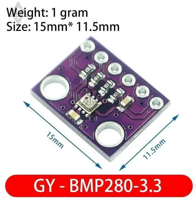 Alt view image 5 of 6 - I2C / SPI BMP280 3.3 Digital Barometric Pressure Altitude Sensor High Precision Atmospheric Module for