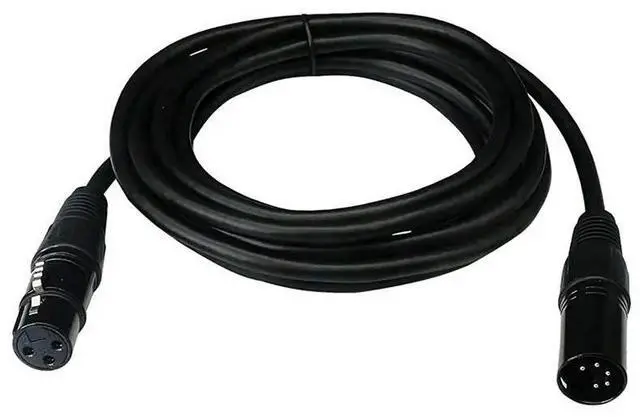 Main image of 2X DMX Stage Light Cable,DJ XLR Cable,3-Pin Female XLR To 5-Pin Male XLR DMX Turnaround Connection For Moving Head