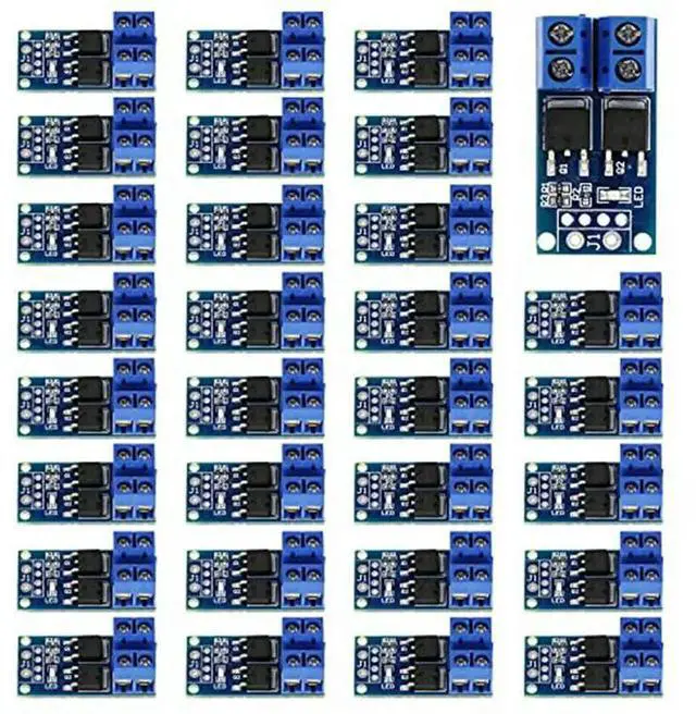 Main image of 30PCS MOSFET Switch Drive Module Drive Module DC 5V-36V 15A(Max 30A) 400W Dual High-Power 0-20Khz PWM DC Motor Speed Controller