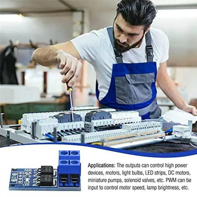 Alt view image 3 of 3 - 30PCS MOSFET Switch Drive Module Drive Module DC 5V-36V 15A(Max 30A) 400W Dual High-Power 0-20Khz PWM DC Motor Speed Controller