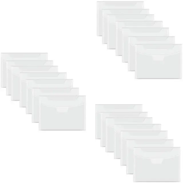Alt view image 2 of 3 - 60 Pcs Clear Stamp And Die Bag Reseale Pocket Large Envelope Case For DIY Scrapbooking Paper Card