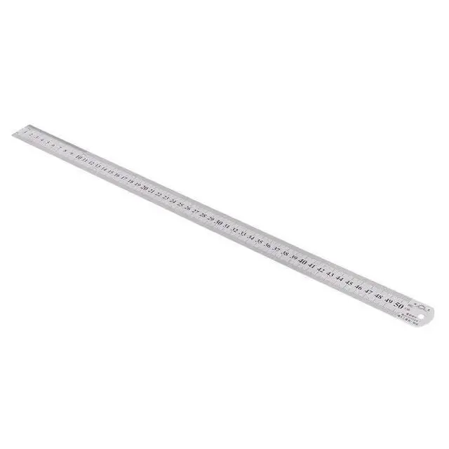 Alt view image 2 of 3 - 6X Groove Right Stainless Steel Metric Ruler 50 Cm Stainless Metric Ruler