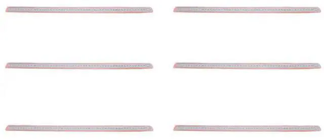 Main image of 6X Groove Right Stainless Steel Metric Ruler 50 Cm Stainless Metric Ruler