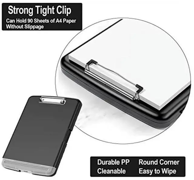 Main image of 2Pack Clipboard With A4 Size High Capacity Heavy Duty Office Clipboard Folder With l Clip