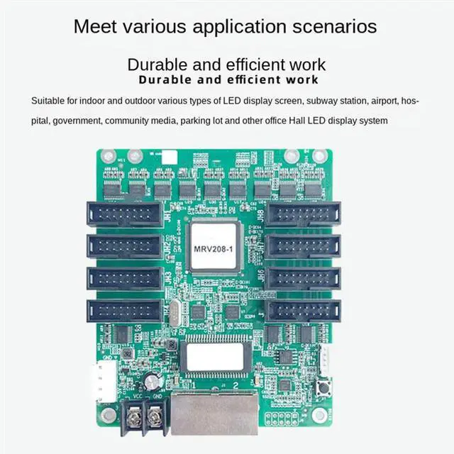 Alt view image 2 of 3 - MRV208-1 Video Receiving Card Full-Color LED Video Screen Receiving Card HBU75E Video Motherboard Receiving Card