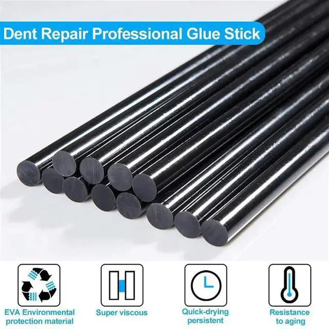Alt view image 3 of 3 - 30Pcs Hot Glue Sticks, 270 X11mm Black Hot Melt Glue Sticks For Car Body Dent Repair Remover Crafts DIY Projects
