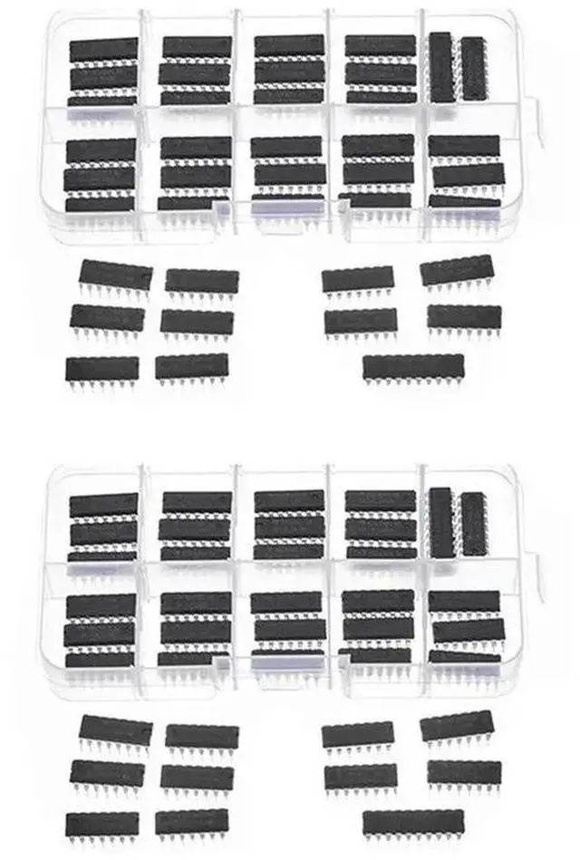 Main image of 80Pcs 74Hcxx + 74Lsxx Series Logic IC Assortment Kit, Digital Integrated Chip(40Pcs 74Hcxx+40Pcs 74Lsxx)