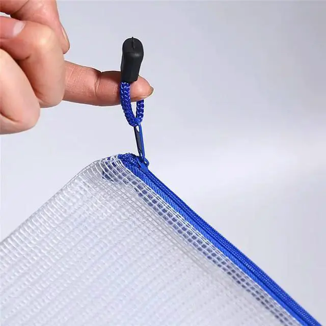 Alt view image 2 of 3 - 30 PCS Mesh Zipper Pouch Waterproof Zipper Bags For Organizing School Supplies, Office Appliances