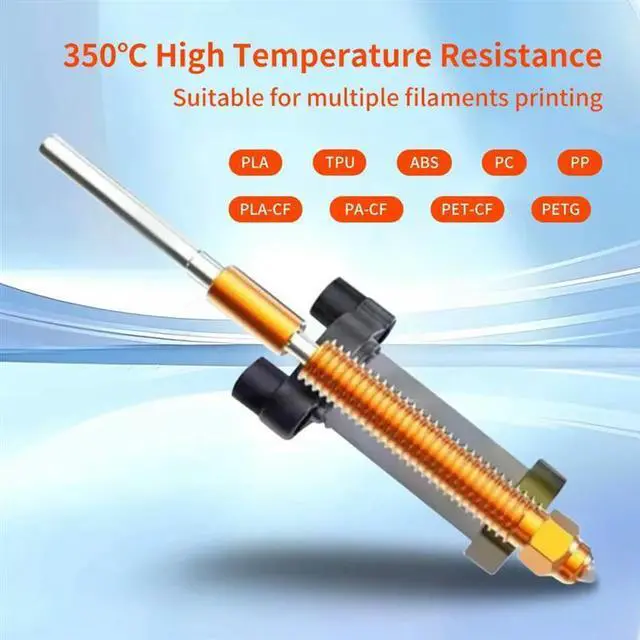 Alt view image 3 of 3 - For Creality K2 Plus Heating Block Hotend Kit High Temperature Resistance And With High Flow 0.4Mm Nozzle