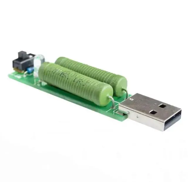 Alt view image 4 of 6 - 1PCS USB mini discharge load resistor 2A/1A With switch 1A Green led, 2A Red led
