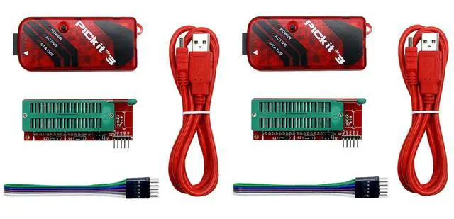 Main image of 2X PICKIT3 Programmer Universal PIC ICD2 Pickit 2 PICKIT 3 Programming Adapter Seat