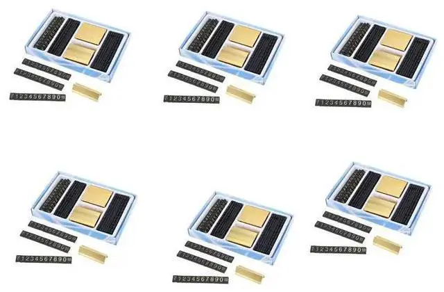 Main image of 114 Groups Gold-Tone l, Arabic Numerals Together Price Tags