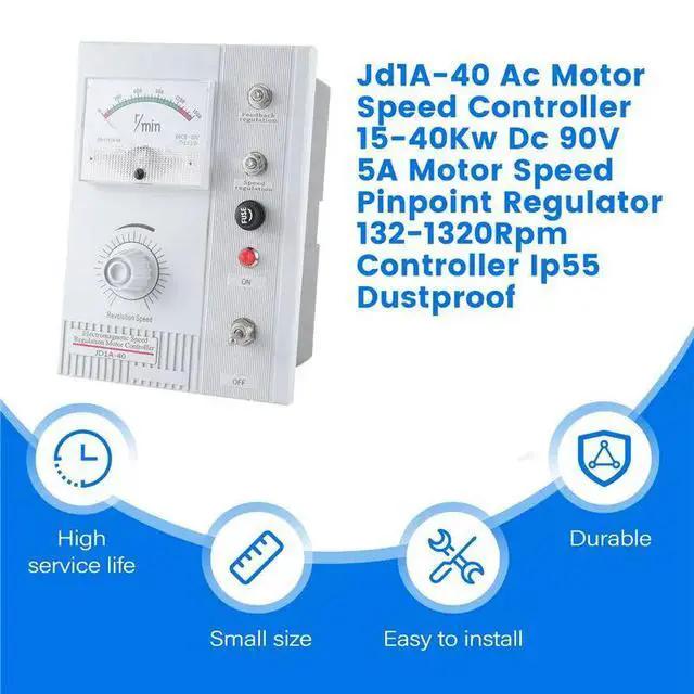 Alt view image 3 of 3 - Jd1a-40 Ac Motor Speed Controller 15-40Kw Dc 90V 5A Motor Speed Pinpoint Regulator 132-1320Rpm Controller Ip55 Dustproof