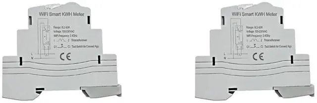 Main image of 2X Tuya Single Phase ligen Energy Meter 100A Din Rail Precisely Measuring Voltmeter Ammeter Power ATMS1603