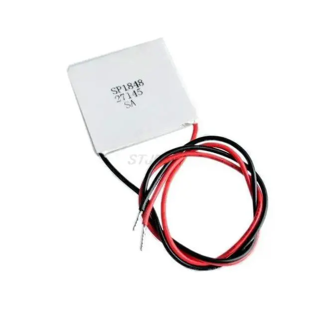 Alt view image 2 of 2 - SP1848-27145 TEC 40x40mm Semiconductor Thermoelectric Heatsink Cooler Peltier Plate Module For Power Generation