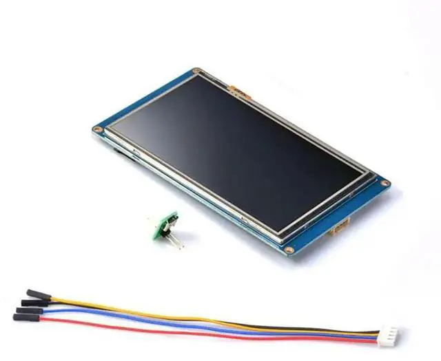 Main image of HMI LCD Touch Display NX8048T050 5-Inch Human-Machine Interface HMI Resistive Display Enhanced Series Durable Blue