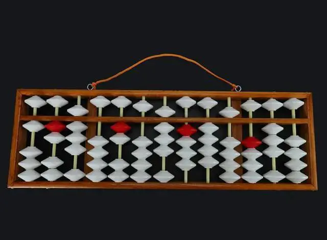 Alt view image 2 of 3 - 2X Abacus Chinese Abacus Mathematic Education Teacher Calculator Hanging Abacus Teaching Abacus 58X19cm For Teacher