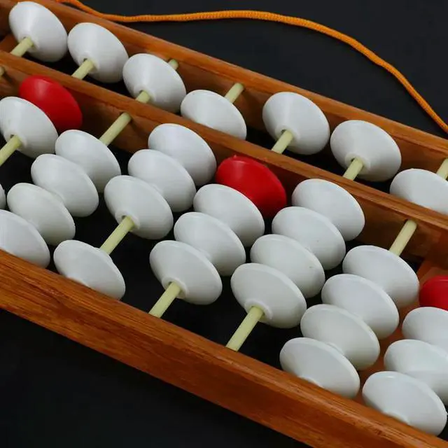 Alt view image 3 of 3 - 2X Abacus Chinese Abacus Mathematic Education Teacher Calculator Hanging Abacus Teaching Abacus 58X19cm For Teacher