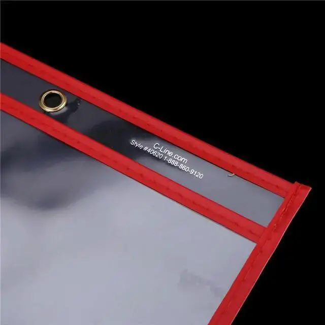 Alt view image 2 of 3 - 150 Multicolored Dry Erase Pockets,Oversize 10 X 13 Pockets, For Classroom Organization,Reusable Dry Erase Pockets
