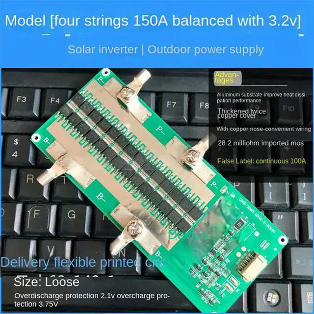 Alt view image 2 of 3 - 20X 4S 12V Lifepo4 Protection Board With Balanced Charging 150A Continuous 100A Power Car Start Equalizer