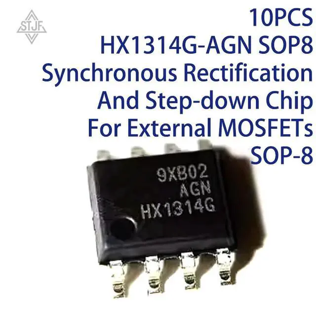 Alt view image 4 of 6 - 10PCS HX1314G-AGN SOP8 Synchronous Rectification And Step-down Chip For External MOSFETs SOP-8