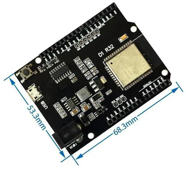 Alt view image 3 of 3 - For Wemos D1 Mini For For UNO R3 D1 R32 ESP32 For Bluetooth Development Board CH340 4M Memory One