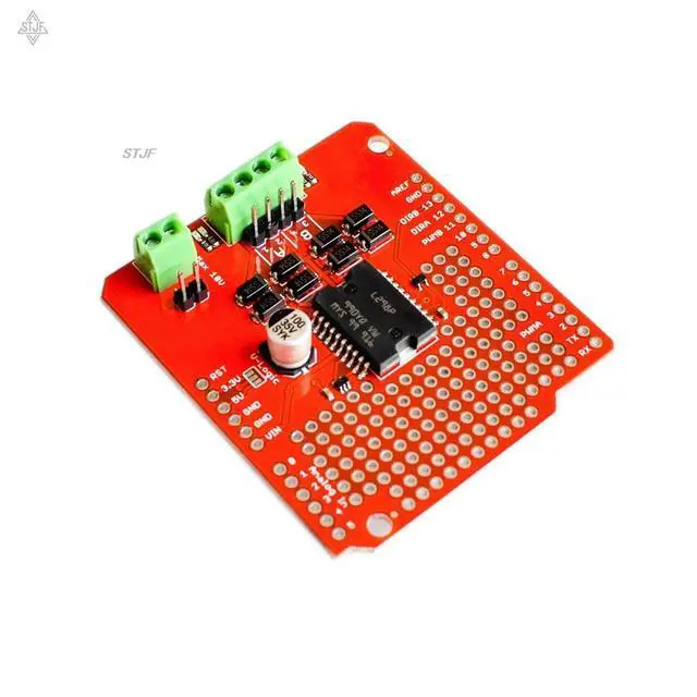 Alt view image 2 of 6 - Ardumoto L298P AVR/LPC/STM32 UNO/MEGA Motor-Driver Shield