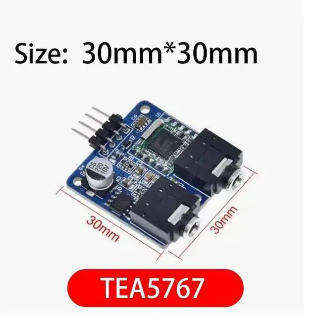 Alt view image 2 of 6 - TEA5767 FM Stereo Radio Module 76-108MHZ With Free Cable Antenna
