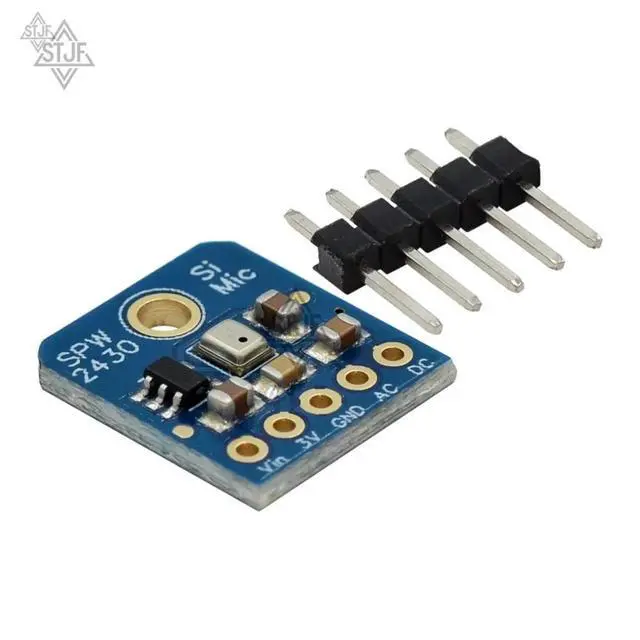 Alt view image 2 of 3 - SPW2430 MEMS Microphone Sound Detection Sensor Module Mono MEMS Microphone Detect for Voice Converters Audio Recording