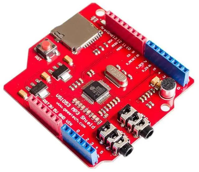 Main image of VS1053 VS1053B Stereo Audio MP3 Player Shield Record Decode Development Board Module With TF Card Slot For