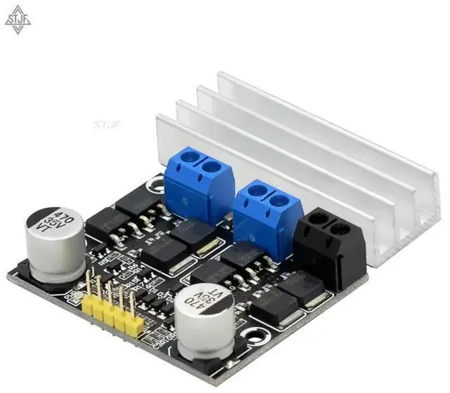Main image of 10A dual DC motor drive module positive/negative PWM speed regulation dimming 3-18V low voltage high current