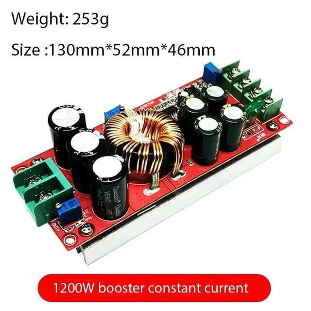 Alt view image 5 of 6 - 1200W 20A DC Converter Boost Step-up Power Supply Module IN 8-60V OUT 12-83V